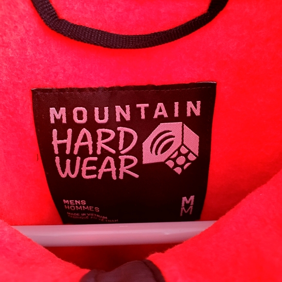 NWT Mountain Hardwear Men's Orange & Black First Tracks Fleece Jacket Medium - Picture 2 of 10